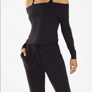 NWOT  Fabletics Tess Off-Shoulder Jumpsuit XL/12-14
